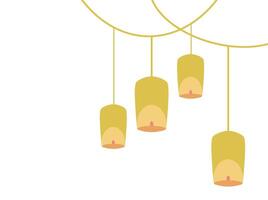 Vesak Day Lantern Background vector