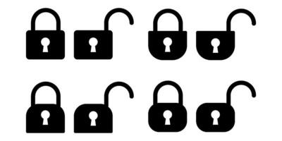 Collection of simple key icons vector