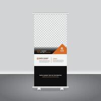 Unique Business Standee Template for Marketing and Branding Events Multipurpose Roll Up Banner vector
