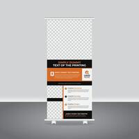 Business Roll Up Banner Template, Bold and Unique Roll Up Banner Design for Agencies and Startups vector
