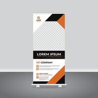 Roll Up and X-Banner Design, Marketing Templates for Brochures and Flags, Flyer and Banner Design, Roll Up, X-Banner, Flag Banner 32 inch 71 inch vector
