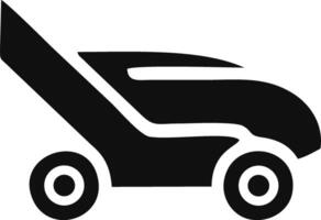Powerful lawnmower icon strong design perfect for your projects simple graphic vector