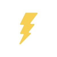 thunder icon design templates, electric icon illustrations in white background vector