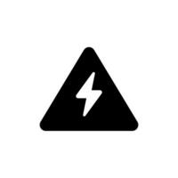 sign thunder icon design templates, electric icon illustrations on white background vector