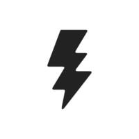thunder icon design templates, electric icon illustrations on white background perfect icon vector