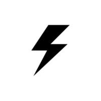 thunder icon simple vector