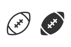 American football icon set. Perfect for use in sports-related designs, web pages, and applications vector