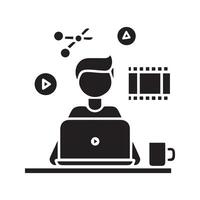 line editor icon vector
