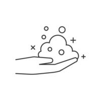 Use hand soap icon outline vector
