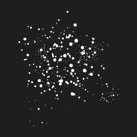 Monochrome splatter pattern with irregular dots vector
