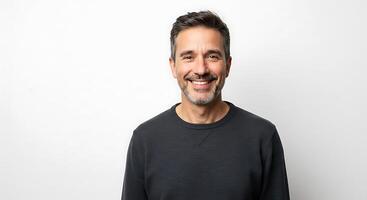 A man with a beard and a black sweater smiling photo