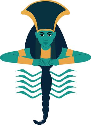 Serqet goddess peeking, Serket Egyptian Goddess Scorpion Art