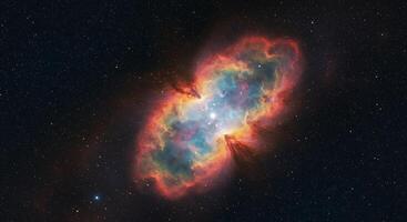 The nebula is seen in this image photo