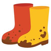 Gardening Bootst illustration, Colorful Garden Gardening Bootst , Colorful Gardening Clipart, Gardener design sublimation vector