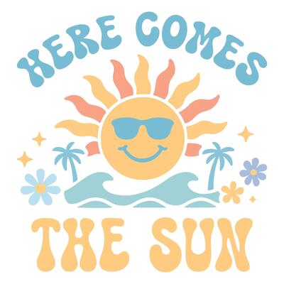 Good times tan lines - Boho Retro Summer T-shirt, Boho sunset sunshine illustration, Vintage Summer time design Sublimation