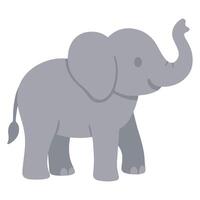 Zoo Elephant illustration, Colorful Elephant , Colorful Safari Animal Clipart, Animal design sublimation vector