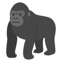 Zoo Gorilla illustration, Colorful Gorilla , Colorful Safari Animal Clipart, Animal design sublimation vector