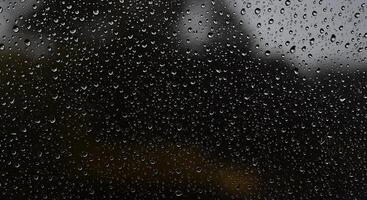Raindrops on a window photo