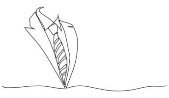 Continuous One line drawing of man tie. Happy Father's Day banner with copy space. Editable stroke. vector