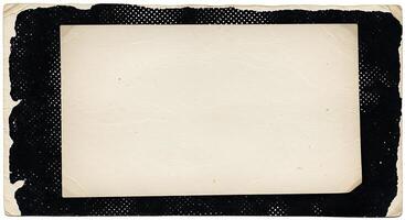 An old photo of a square frame with black dots