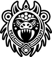 Animal spirit icon in solid style vector