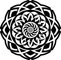 A glyph style icon of fibonacci spiral form vector