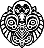 A hawaiian bird icon in glyph style vector
