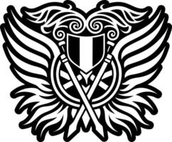 A solid style icon showing battle flag vector