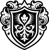 A glyph style icon of heraldry tattoo vector
