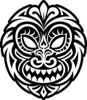 Aumakua mask icon in glyph style vector