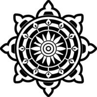 An icon of bhavachakra designed in solid style vector