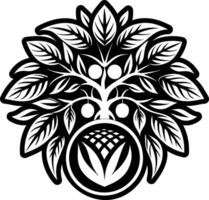 Kuki nut icon in solid style vector