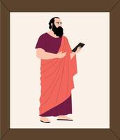 Xenophanes lecturing picture vector