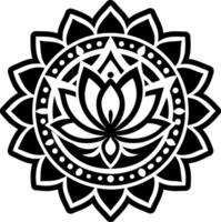 A glyph style icon showing flower vector