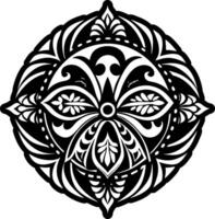 Island tattoo icon in glyph style vector