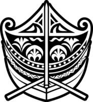 Island boat icon in filled style vector