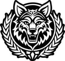 A filled style icon showing romulus remus tattoo vector
