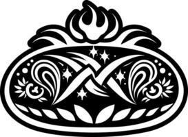 A glyph style icon of bread tattoo vector