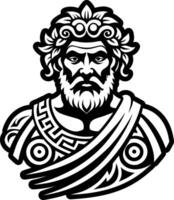 A filled style icon of roman man vector