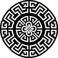 A glyph style icon of ancient pattern tattoo vector
