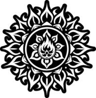 A glyph style icon of fire healing power vector