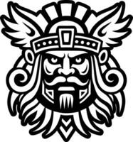 Wind god icon in filled style vector