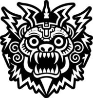 Storm beast icon in solid style vector