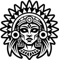 A solid style icon of goddess vector