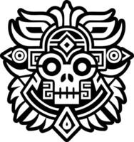 Mexican tattoo icon in filled style vector