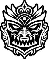 A deity mask icon in glyph style vector