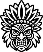 Hawaiian mask icon of filled style vector