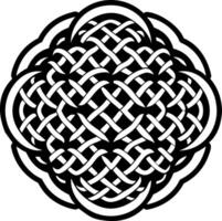 A interlocking icon in solid style vector