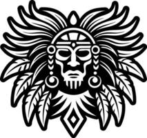 Native person icon in glyph style vector
