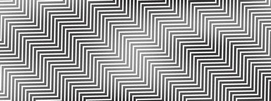 Black and white background with zigzag pattern. Line texture creates abstract art. Geometric design adds optical depth to the layout. illustration. vector